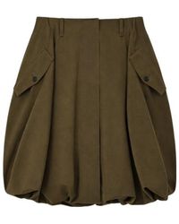 Loewe - Button-Pockets Mini Skirt - Lyst