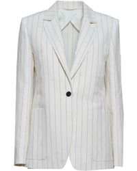 Max Mara - Striped Single-Breasted Jacket - Lyst