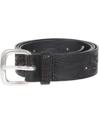 Orciani - Lizard Embossed Leather Belt - Lyst