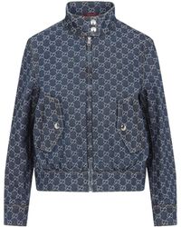 Gucci - Gg Denim Jacquard Jacket - Lyst