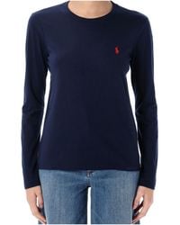 Polo Ralph Lauren - Logo Embroidered Long Sleeved T-Shirt - Lyst
