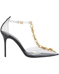 Balmain - Chain-Link Transparent Pumps - Lyst