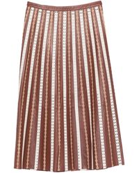 Yves Salomon - Petra Lamb Viscose Polytrephthal Skirt - Lyst