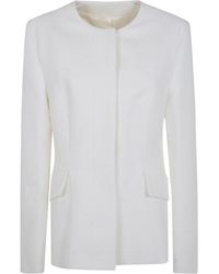 TOTEME - Totême Jacquard Crewneck Jacket - Lyst