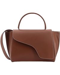 Atp Atelier - Asymmetric Flap Shoulder Bag - Lyst