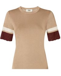 Fendi - Dark Viscose Sweater - Lyst