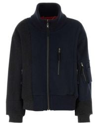 Maison Margiela - Spliced Two-Tone Bomber Jacket - Lyst