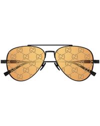Gucci - Eyewear Pilot Frame Sunglasses - Lyst