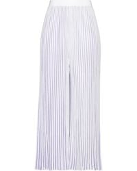 MM6 by Maison Margiela - Two-Tone Knit Pants - Lyst