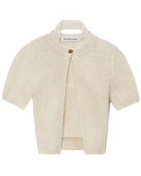 Alexander Wang - Twinset Hybrid Halter Cardigan - Lyst