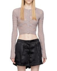 Acne Studios - Round-Neck Long-Sleeved Cardigan - Lyst