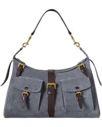 Mulberry - Buckled Suede Shoulder Bag - Lyst