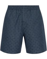 Givenchy - Monogrammed Elastic-Waist Shorts - Lyst
