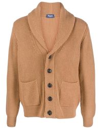 Drumohr - Shawl Collar Buttoned Cardigan - Lyst