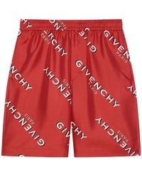 Givenchy - Logo Shadow Printed Bermuda Shorts - Lyst