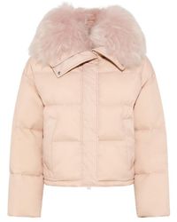 Yves Salomon - Shearling-Trim Down Jacket - Lyst