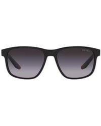 Prada Linea Rossa - Prada Eyewear Square Frame Sunglasses - Lyst