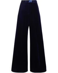 Etro - Velvet Wide-Leg Pants - Lyst