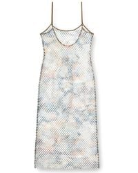 DIESEL - Gaya-Utlt Long Mesh Dress - Lyst