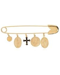 Dolce & Gabbana - Brooch With Charms - Lyst