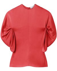 Stella McCartney - Draped-Sleeve Blouse - Lyst