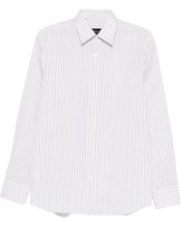 Brioni - Hidden Bd Striped Shirt - Lyst