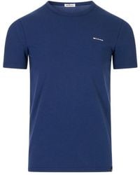 Kiton - Logo-Embroidered Crewneck T-Shirt - Lyst