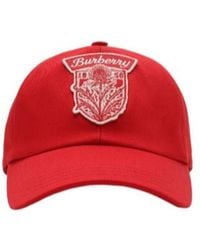 Burberry - Thistle Shield Gabardine Baseball Cap - Lyst