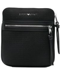 Emporio Armani - Logo Zip Messenger Bag - Lyst