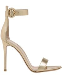 Gianvito Rossi - Portofino Buckle-Strapped Heeled Sandals - Lyst