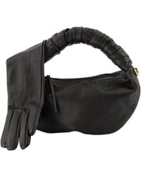 Moschino - Glove-Handle Leather Tote Bag - Lyst