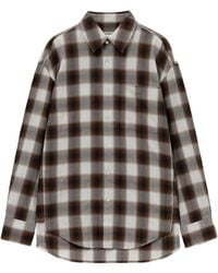 WOOYOUNGMI - Check Logo Patch Shirt - Lyst