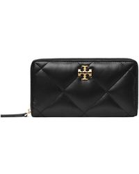 Tory Burch - Kira Diamond Quilt Zip Continental Wallet - Lyst