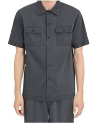 MM6 by Maison Margiela - Logo Embroidered Short Sleeved Shirt - Lyst