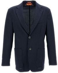 Barena - Striped Single-Breasted Blazer - Lyst