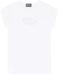 DIESEL - T-Angie Cut-Out T-Shirt - Lyst