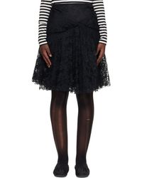 Junya Watanabe - Nylon Raschel Lace Midi Skirt - Lyst