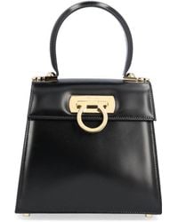 Ferragamo - Iconic Small Top Handle Bag - Lyst
