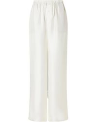 Rohe - Silk Satin Wide-Leg Pants - Lyst