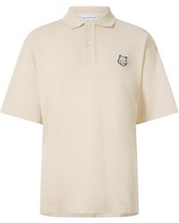 Maison Kitsuné - Bold Fox Head Patch Oversize Polo Shirt - Lyst
