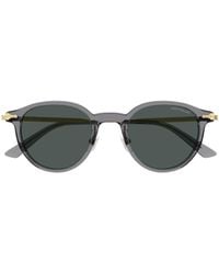Montblanc - Eyewear Round Frame Sunglasses - Lyst