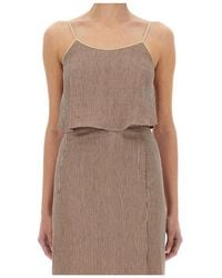 Alysi - Micro Striped Top - Lyst