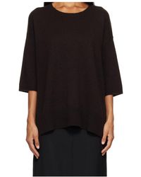 Lisa Yang - Crew Neck Knitted T-Shirt - Lyst