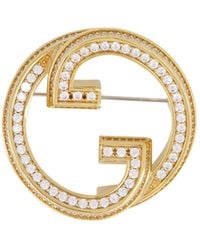 Gucci - Blondie Crystal Brooch - Lyst