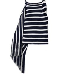 Proenza Schouler - Yves Asymmetric Fringed Knitted Top - Lyst