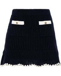 Self-Portrait - Crochet Knitted Mini Skirt - Lyst