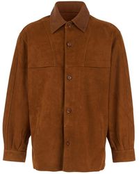 sunflower - Classic Collar Suede Jacket - Lyst