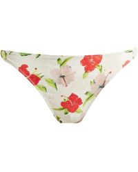 Ganni - Printed Bikini Bottoms - Lyst