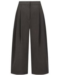 Amomento - Double-Pleated Wide-Leg Trousers - Lyst