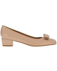 Ferragamo - Gancini Leather Pumps - Lyst